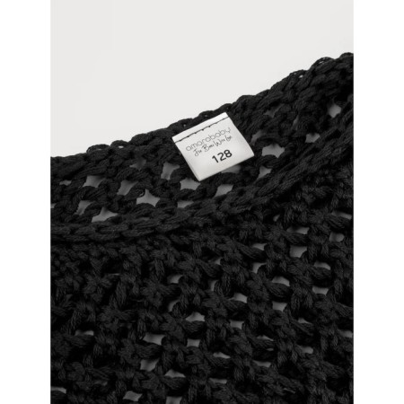 Sweater for girls, height 140 cm, black color-12