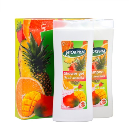 Gift set Women's Fruit Smoothies: shampoo, 250 ml + shower gel, 250 ml