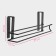 Holder for towels of a hinged shade, 27 × 7.5 × 9.5 cm, black
