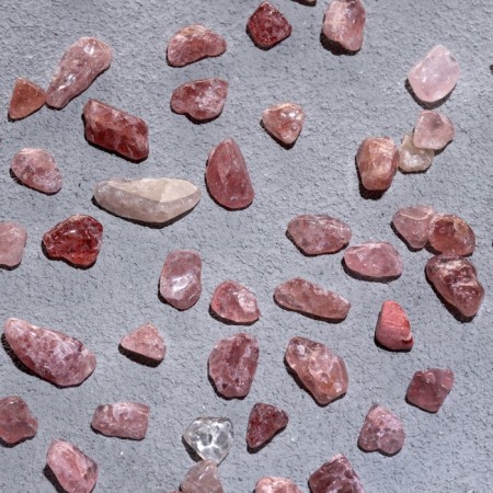 Set for creativity "Pink Quartz", Gangovka, faction 0.7-0.9 cm, 100 g