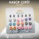 Pusets 12 pairs "hearts" Smiley, colored in silver