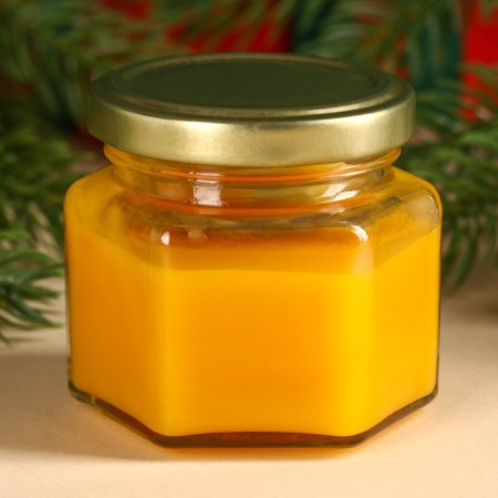 Gift set of New Year's "Great Happiness": herbal tea, cream honey with orange-1