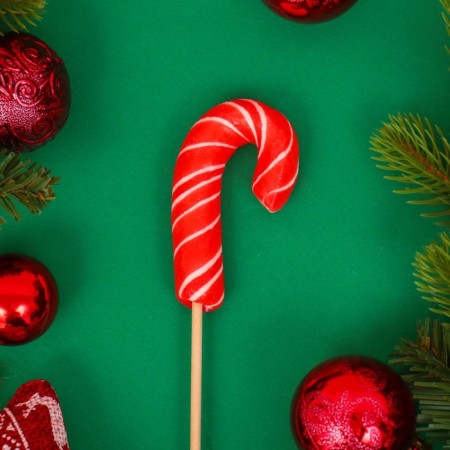Caramel on the stick "Trost mini red/white", 15 g