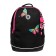 School backpack, 38 x 28 x 18 cm, Grizzly, ergonomic back, + keychain, black