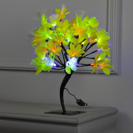 LED Lilia Yellow Lilies 30 cm, 32 LED, blinking, 220 V, glow of multi (RG/RB)