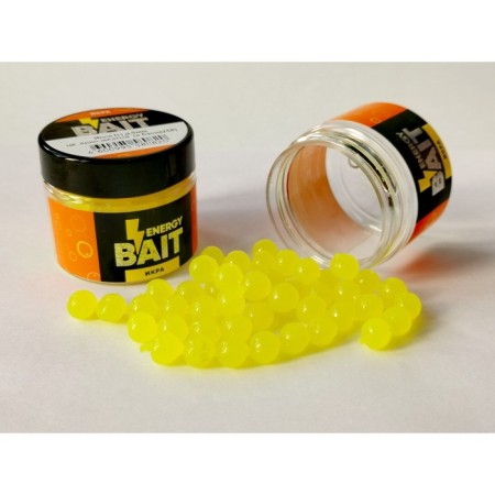 Artificial nozzle Energy Bait "caviar", flavored, l, 9 mm, 48 pcs, color bright yellow 9147