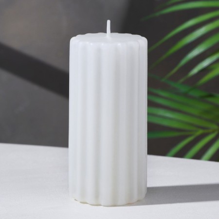 CLEASHIC CILINDRIC ARCOVE "Relief. White Lilia", 5x10 cm