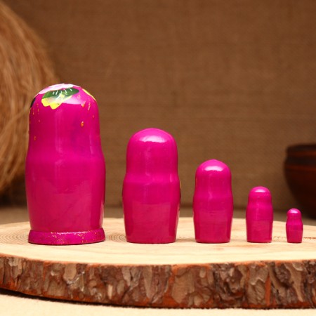 Matryoshka 5-doll "Barbara lilac", 10-11 cm-1