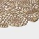 Set of serving napkins on the table “Rose”, 4 pcs, d = 38 cm, gold color
