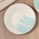 Deep plate ceramic "watercolor", 20.5 cm, 550 ml, white color