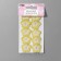 Knitted elements "flowers", 2.8 × 2.8 cm, 10 pcs, yellow/white color