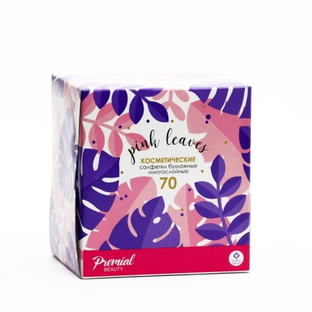 Premial napkins cosmetic 3-layer in the box non stop, 70 pcs mix-1