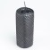 Washchina candle, 6x6x12.5 cm, wet asphalt metallic
