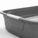 Toilet with a grid, 45x34x15 cm, gray