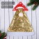 New Year's cap "Solar holography" 28x35 cm, gold