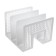 Vertical paper tray, 3 compartments, Erichkrause Classic, White