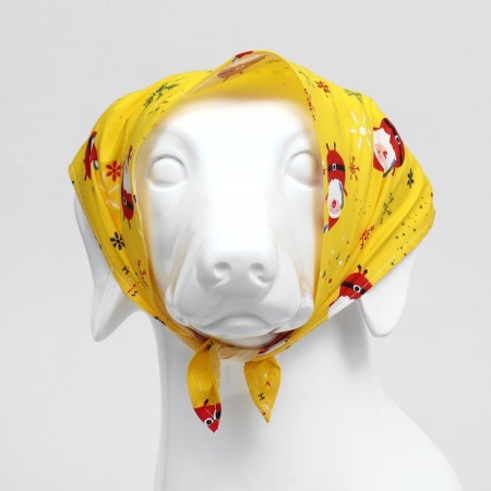 Bandana for animals "Snowflakes", size S (Osh up to 42 cm)-4