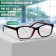 Ready glasses GA0315 (color: C1 black, red; diopter: + 3.5; tint: no)