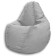 The hand-bag “pear” is positive carat, size m, diameter 70 cm, height 90 cm, velor, color gray color