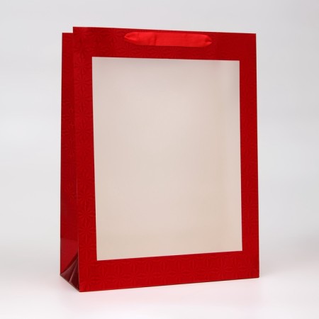 Package Hologography with a window, "Red", l 40 × 30 × 13 cm set 1 pc.