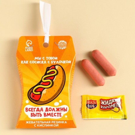 Chewing gum "Sausage with a bun", 12 g.-1
