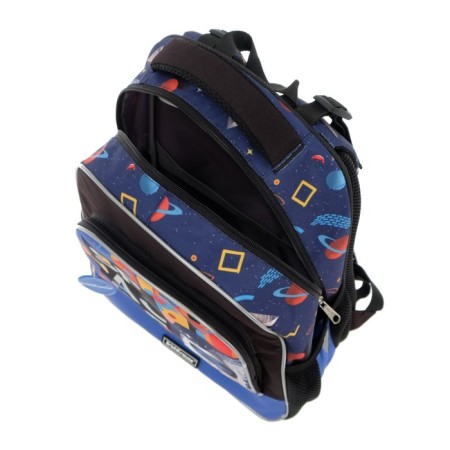 School backpack Erich Krause ergoline 15l, 39 x 28 x 14 cm, ergonomic back, Cosmonaut 51835-5