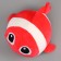 Soft toy "Fish", 19 cm, red color