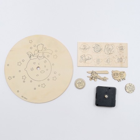 DIY watch. Clock - Coloring for painting "Cosmos", New Year's set for creativity-4