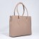 Bag-tout El Masta with a zipper, beige color
