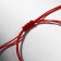 Bracelet-reinforcing "red thread" cat eyes, green color, d = 8