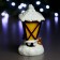 Figure with backlight "Santa Claus Lantern" 10x10x18cm