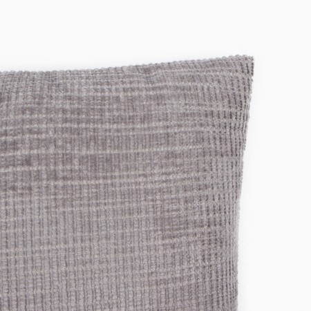 Pillowcase decorative Ethel Velvet 43x43cm, gray color, polyester-2