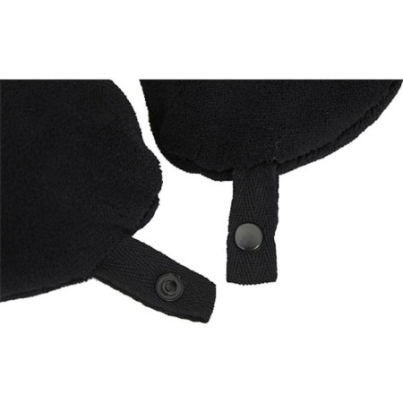 Car pillow, for the neck, "Deluxe", black, with micro-shawls made of polyethylene-2