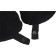 Car pillow, for the neck, "Deluxe", black, with micro-shawls made of polyethylene