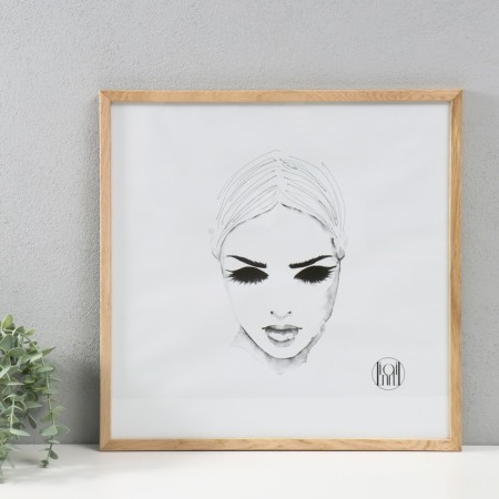 Photo frame from oak "Rock" 40x40 cm-3