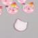 Decor for the work of acrylic "cat" sparkles set 6 pcs 2.5x2.7x0.9 cm