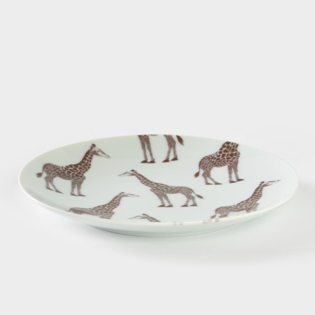 Porcelain plate "Safari. Giraffe ", d = 24 cm-1