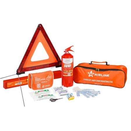 Set of motorist "Technology" Sign+Pharmacy+fire extinguisher+gloves AIRLINE AWG-C-01ANA-01