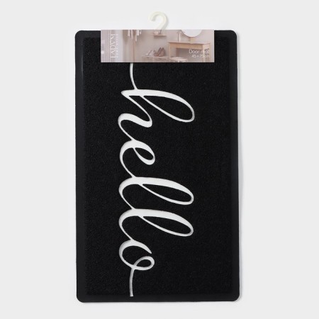 Rapid rug Ladom, 45 × 75 cm, PVC, black color-6