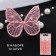 Knitted elements "Butterflies", 3.5 × 4 cm, 10 pcs, pink color