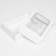 The box is folding, the lid is, with the window, white, 25 x 18 x 6.5 cm,