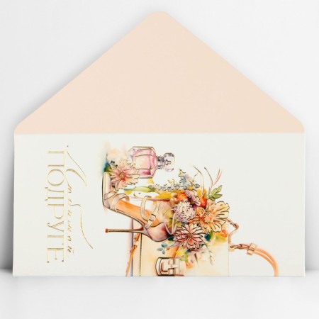 Envenue for money "beloved friend", embossing, 16.5 x 8 cm-1