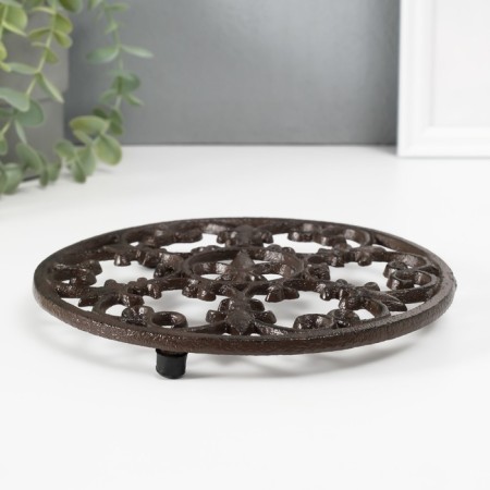 Souvenir cast iron stand "Lily" 18x18x1.5 cm-2