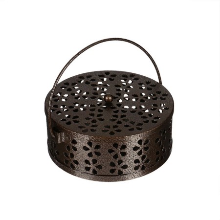 A spiral stand for mosquitoes, for incense, with a lid, metal, bronze, Greengo-5