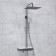 The shower system wasserkraft a113.118.126.ch thermo, tropical shower, thermostat, chrome