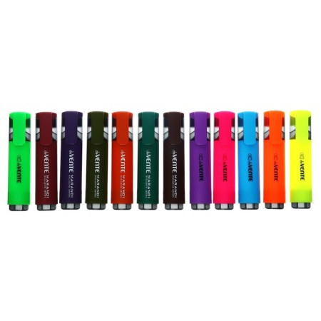 A set of textbooks of 12 colors 5.0 mm, Devente 6 neon +6 marandi (earthen tones) mowed-1