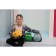 Soft toy tractor, blue color