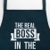 Apron Ethel Boss 73x71 cm, 100% cotton, reps 210 g/m2
