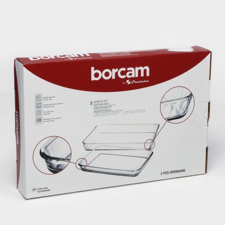 A set of baking forms Borcam, 2 items: 1.9 l, 3.8 liters-14