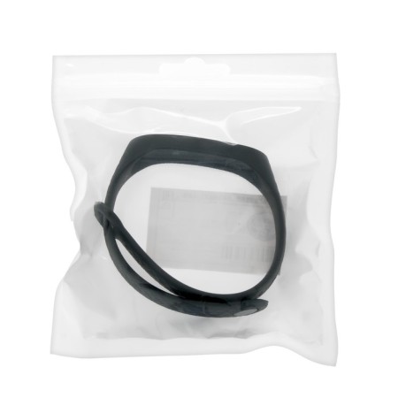 Mi Band 3/4 Luazon fitness bracelet strap, ribbed, black-4